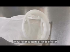 ถุงกรองของเหลว Nylon PP Polyetser สำหรับอุตสาหกรรมบำบัดน้ำเสีย