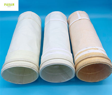 กระเป๋ากรองผิวหนัง PTFE สายใยแก้ว สําหรับเครื่องเก็บฝุ่น