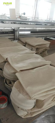 กระเป๋ากรองอารามิดแบบ Custom Industrial 550GSM Nomex ด้วยสาย SS