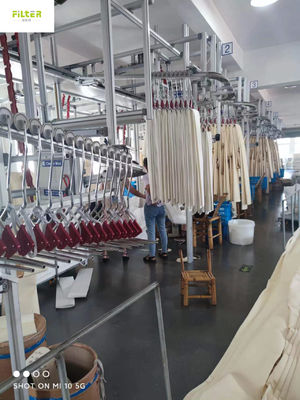 กระเป๋าผ้ากรองฝุ่นอารามิด Nomex อุณหภูมิสูง สําหรับฝุ่นถ่าน