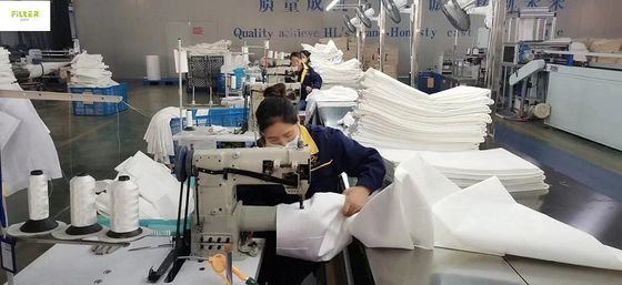 Nomex Polyetser PPS ถุงเท้ากรองใยแก้ว Custom 300GSM ~ 850GSM