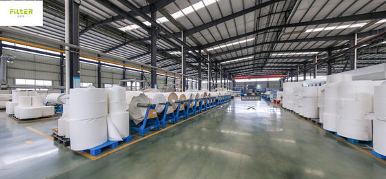 Aramid / Nomex Needle Punched Felt Nonwoven Filter Cloth สําหรับเครื่องเก็บฝุ่น