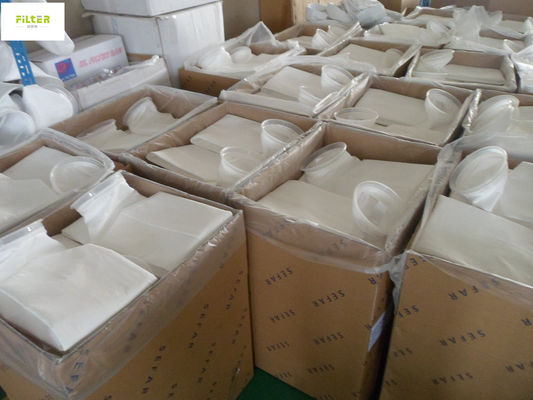 PP 1 มิกรออน 200 มิกรออน ถุงกรองของเหลว 7 "X32" ด้วยแหวนพลาสติก