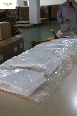 กระเป๋ากรองกรองพับขาว PTFE สําหรับเครื่องเก็บฝุ่น