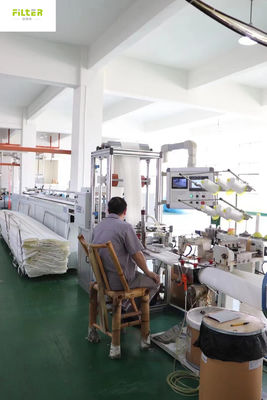 กระเป๋ากรองกรองพับขาว PTFE สําหรับเครื่องเก็บฝุ่น