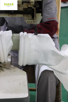 ถุงกรองเก็บฝุ่น PTFE 100% โพลิเอสเตอร์สําหรับซีเมนต์เผาผืนขยะอุตสาหกรรม