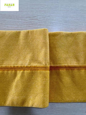 กระเป๋ากรองฝุ่น P84 PPS ที่ไม่เนื้อผ้าความร้อนสูง สําหรับกรองก๊าซควันในเตาปูนซีเมนต์