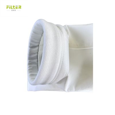 เครื่องกรองอากาศ 550GSM โพลีเอสเตอร์ที่มีกระเป๋ากรองแผ่น PTFE สําหรับโรงงานเหล็ก