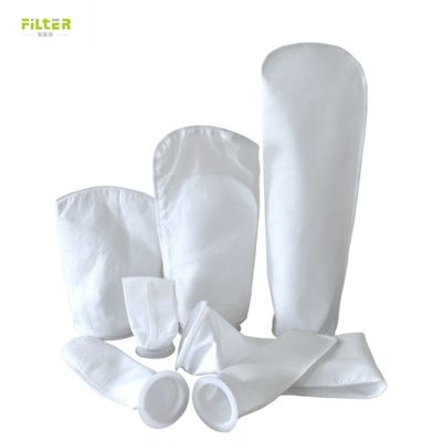ถุงกรองของเหลว Nylon PP Polyetser สำหรับอุตสาหกรรมบำบัดน้ำเสีย