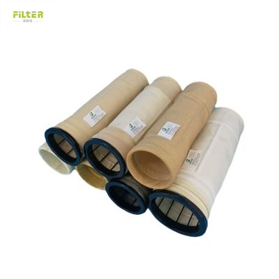 P84 ถุงกรองผสม Nomex ถุงกรองฝุ่น อุตสาหกรรมเคมี ถุงกรองฝุ่น PTFE Coating
