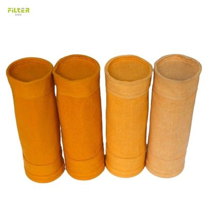 ถุงกรองอุณหภูมิสูง Nomex Aramid PTFE PPS เครื่องกรองไม่เนื้อสําหรับเครื่องเก็บฝุ่น