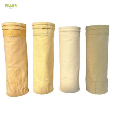 ถุงกรองอุณหภูมิสูง Nomex Aramid PTFE PPS เครื่องกรองไม่เนื้อสําหรับเครื่องเก็บฝุ่น
