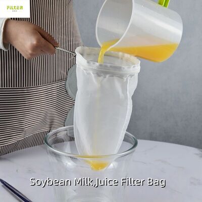 Reusable Ultra Fine Mesh Juice Filter Bag Food Grade Fruit Juice Strainer Bag