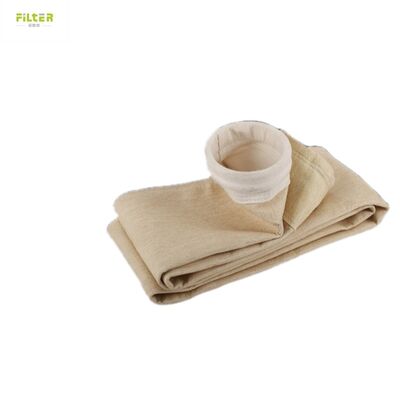 ถุงกรอง P84 ที่สามารถปรับแต่งได้ ผลิตด้วยผ้ากรอง 550 GSM P84 สําหรับระบบเก็บฝุ่นอุตสาหกรรมต่าง ๆ