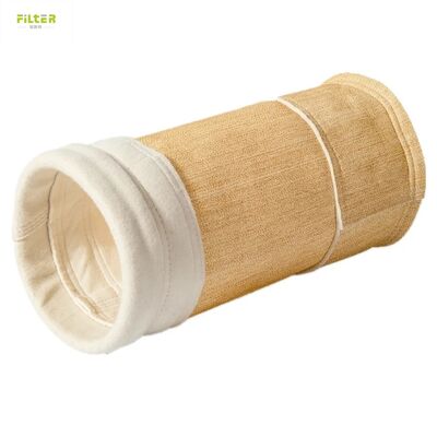 กระเป๋ากรอง PTFE โพลิเอสเตอร์ Aramid Nomex PPS ความร้อนสูง สําหรับอุตสาหกรรมเคมี