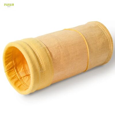 ถุงกรองฝุ่นอุตสาหกรรม PPS Aramid PTFE สำหรับกำจัดฝุ่น