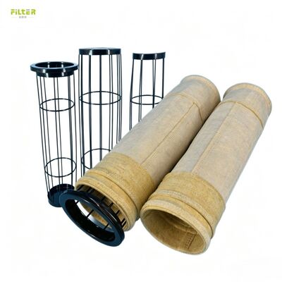 Manufacture High temperature PPS aramid fiberglass dust filter bag for baghouse
