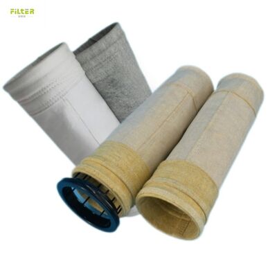 กระเป๋ากรองฝุ่นอากาศสูง Aramid Nomex พร้อมผนัง PTFE สําหรับโรงเผาผืนขยะ