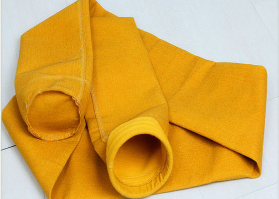 P84 ถุงเก็บฝุ่นซีเมนต์พอลิไมด์ ความแข็งแรงในการดึงสูง 500 ~ 550GSM