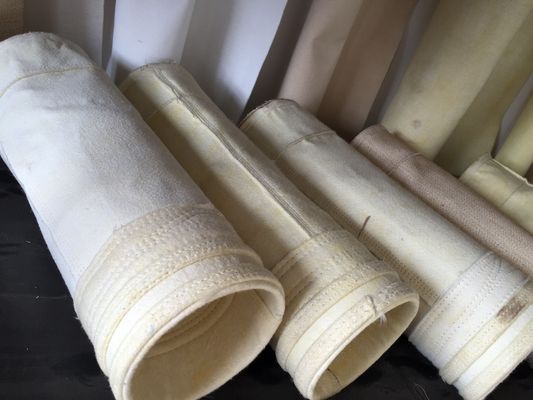 กระเป๋ากรองกรองเก็บฝุ่น Arcylic Needle Felt 450GSM ~ 550GSM สําหรับอุตสาหกรรมซีเมนต์