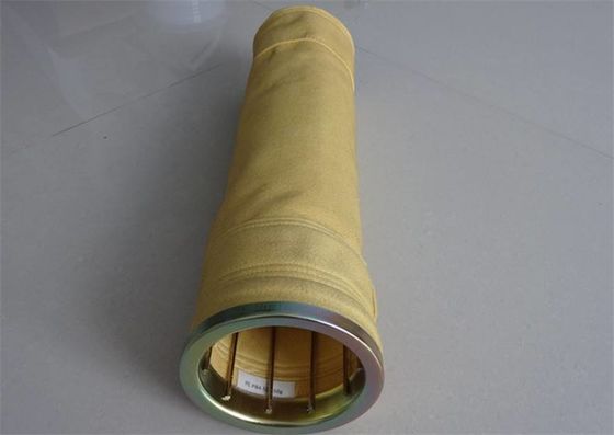 550GSM Baghouse ถุงกรอง ถุงกรองอากาศ P84 ถุงกรองอากาศที่มีผนัง PTFE