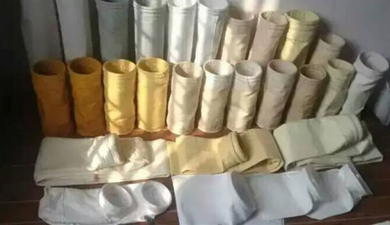 ถุงกรองอุณหภูมิสูง 800GSM / ถุงกรองไฟเบอร์กล๊าส FMS กระเป๋า