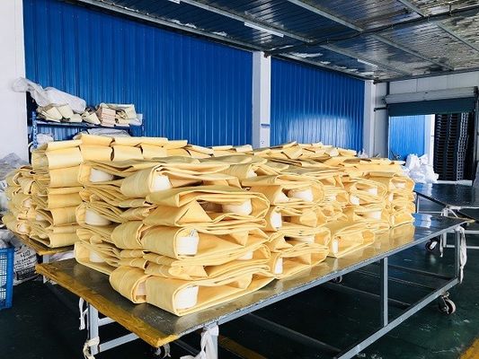 550gm กระเป๋ากรองอาร์ไซลิก สําหรับโรงงานซีเมนต์ ทนทานอัลคาลีนสูง