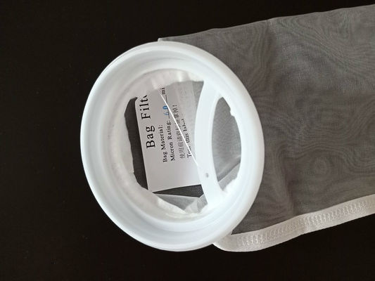 ถุงกรองตาข่ายไนลอน 60 ไมครอนแบบแขวนพร้อมห่วงพลาสติก