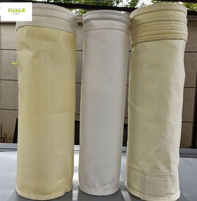 750GSM กระเป๋ากรองเส้นแก้ว PTFE Membrane สําหรับโรงงานซีเมนต์ โรงงานเหล็ก