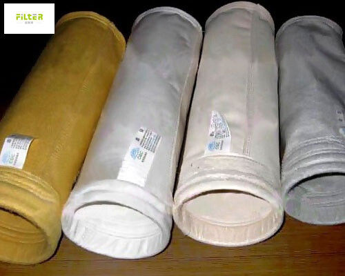 ถุงกรอง PPS สายใยแก้ว Nomex PTFE 500gm การควบคุมมลพิษ