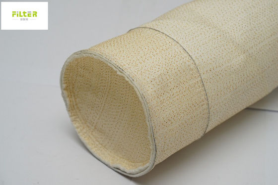 Nomex Aramid PPS P84 ถุงกรองฝุ่น PTFE 450-550g สําหรับอุตสาหกรรมซีเมนต์