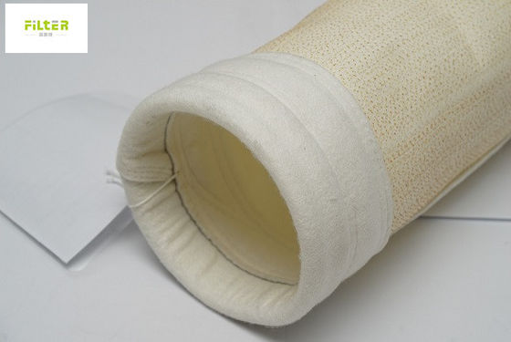 Nomex Aramid PPS P84 ถุงกรองฝุ่น PTFE 450-550g สําหรับอุตสาหกรรมซีเมนต์
