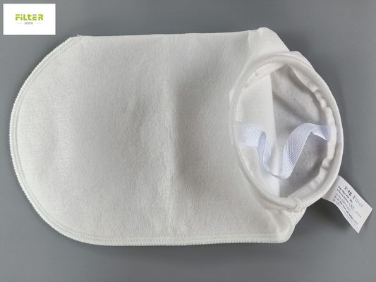 กระเป๋ากรองน้ําเหลวไนลอน PE ด้วยแหวนพลาสติกหรือ SS304